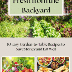 a screenshot of the fresh from the backyard recipe pdf