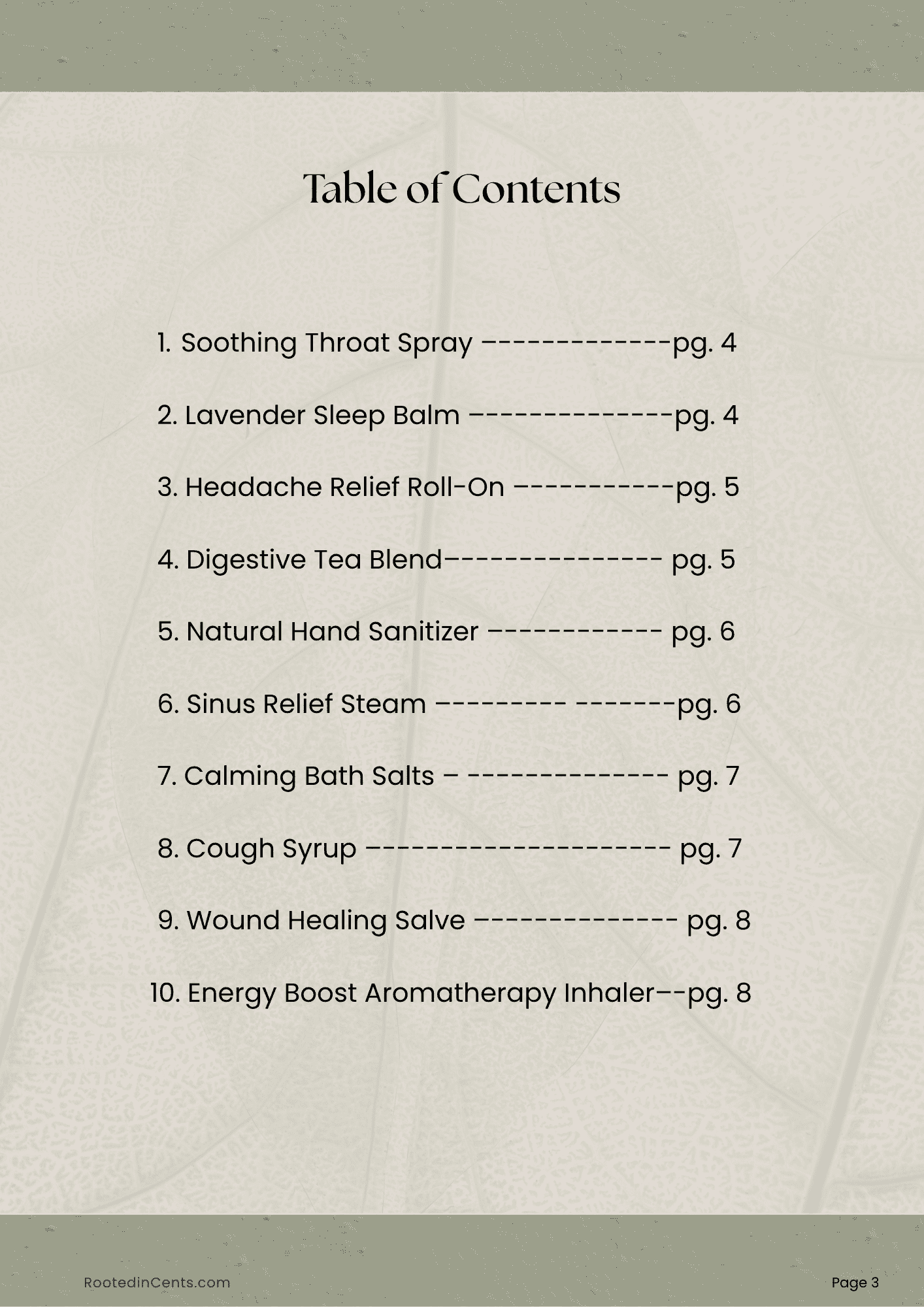 a screenshot of natural remedies pdf