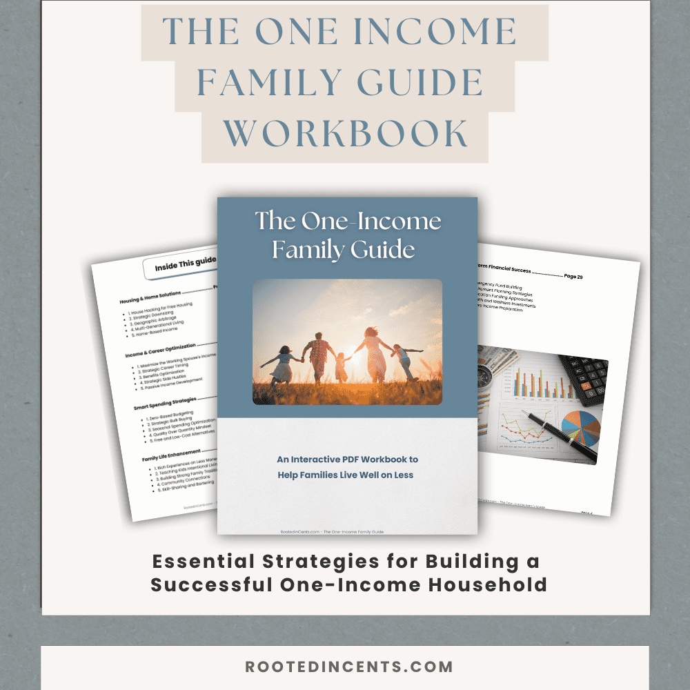 one-income family guide workbook