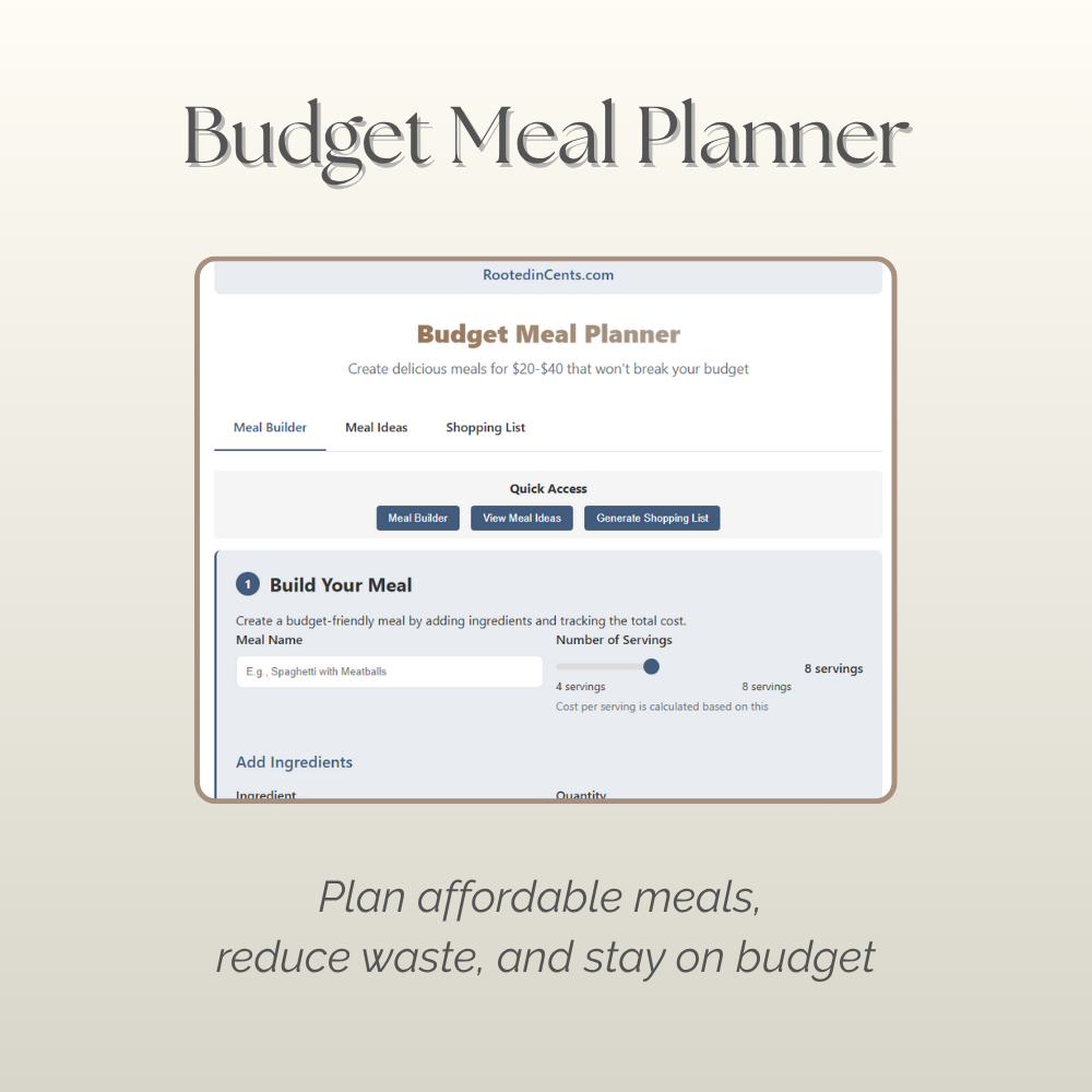 budget meal planner