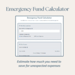 emergency fund calculator