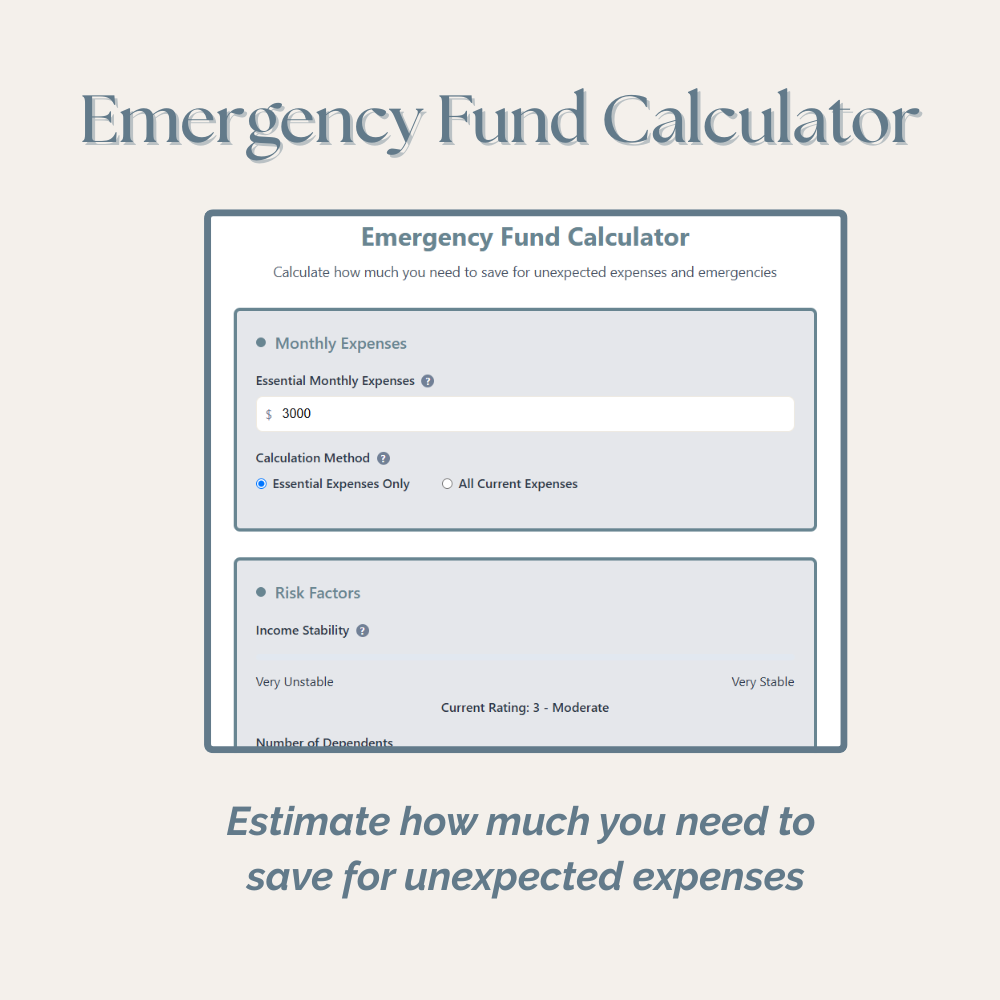 emergency fund calculator