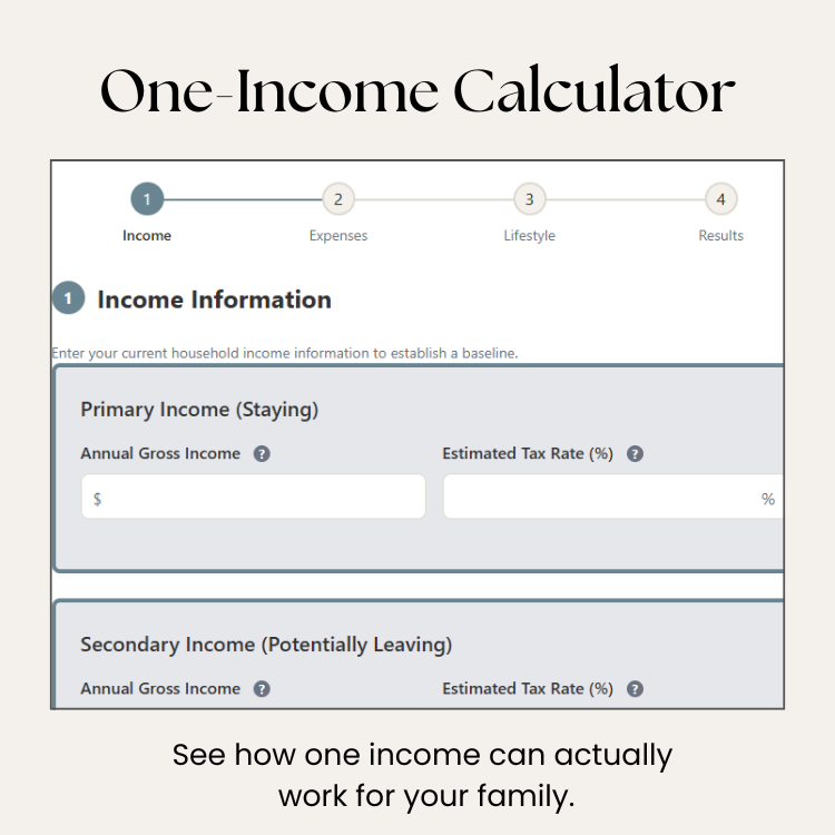one-income calculator