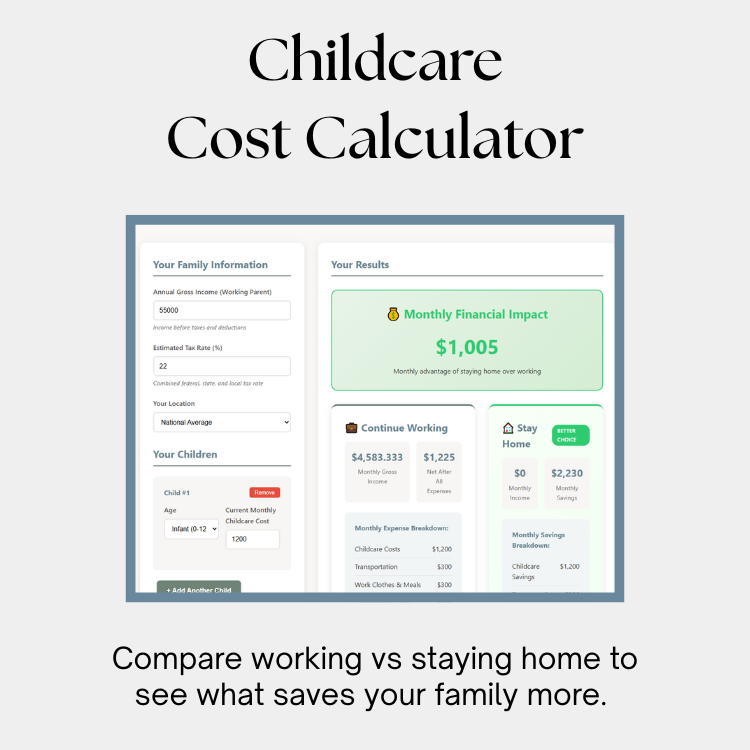 childcare cost calculator 