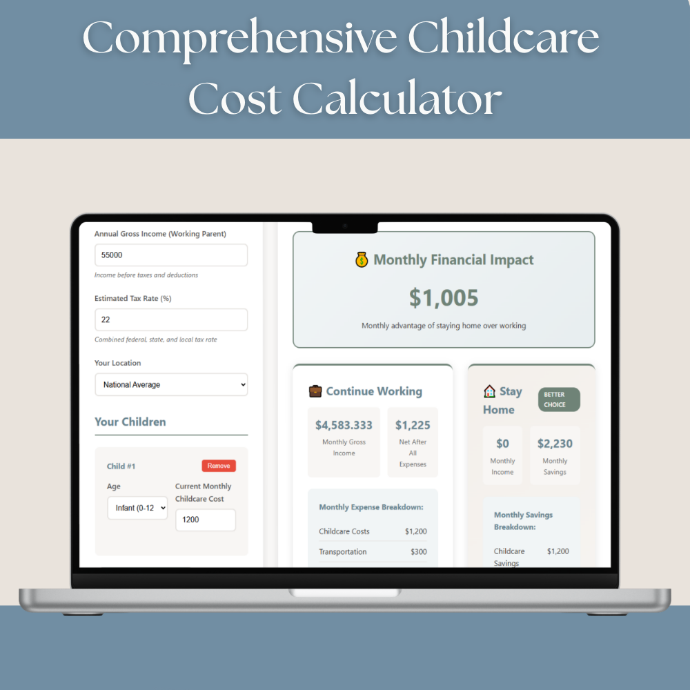 Comprehensive Childcare Cost Calculator